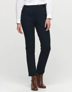 Hot Jegging 7/8e noir et bleu Ajustés|Pantalons