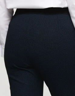 Hot Jegging 7/8e noir et bleu Ajustés|Pantalons