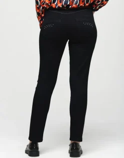 New Jegging 7/8e stretch noir Ajustés|Pantalons