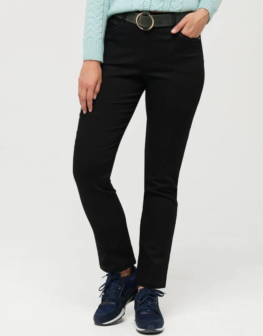 Online Jegging 7/8ème noir coton Ajustés|Pantalons