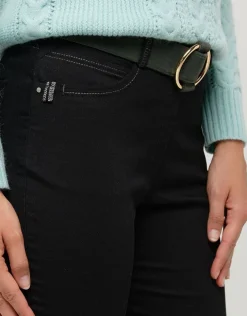 Online Jegging 7/8ème noir coton Ajustés|Pantalons