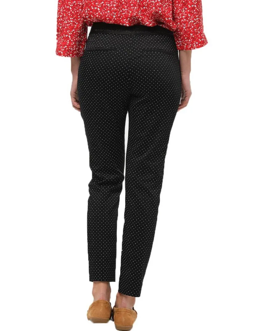 Outlet Jegging noir à pois coton Ajustés|Pantalons