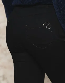 Fashion Jegging noir coton Ajustés|Pantalons