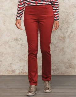 New Jegging rouge coton Ajustés|Pantalons