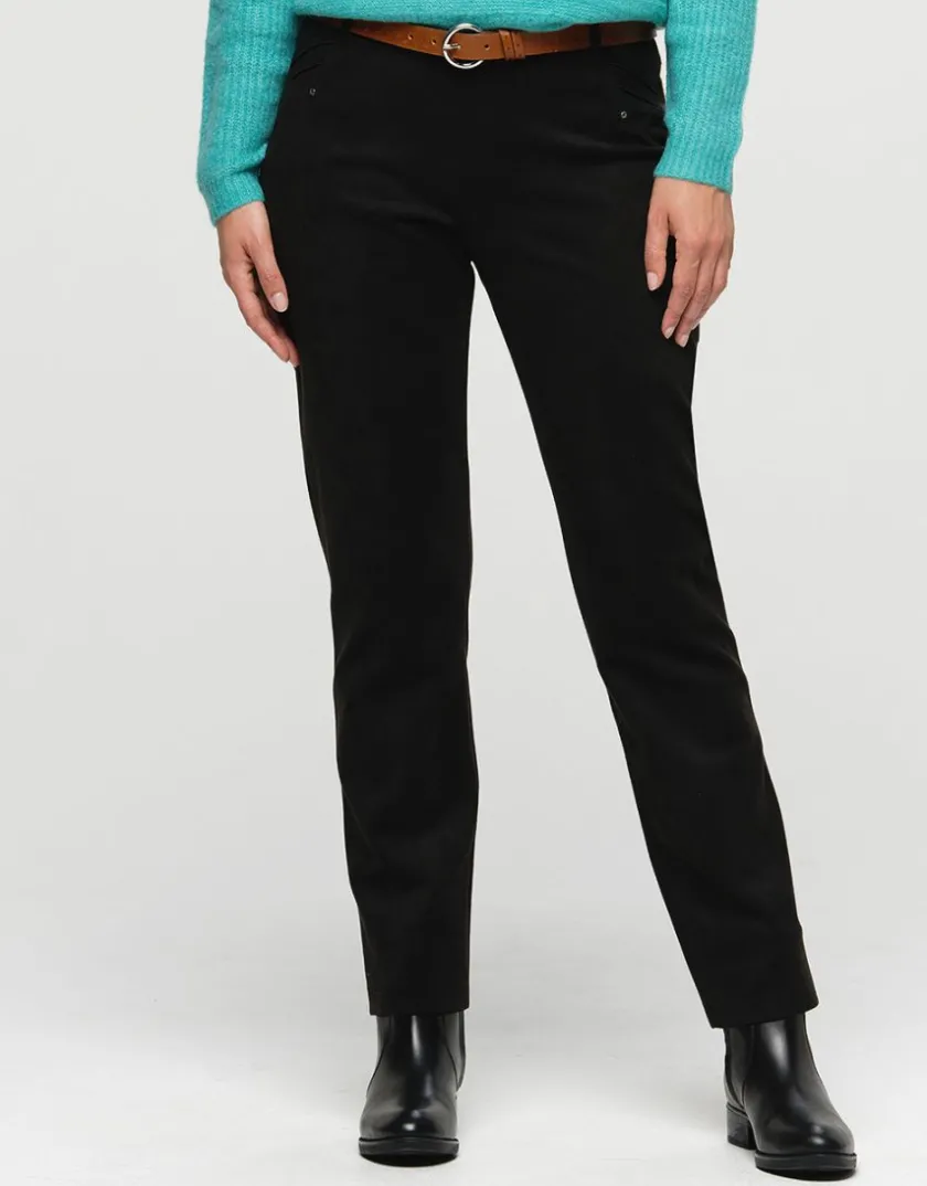 Online Jegging suédine noir Droits|Pantalons