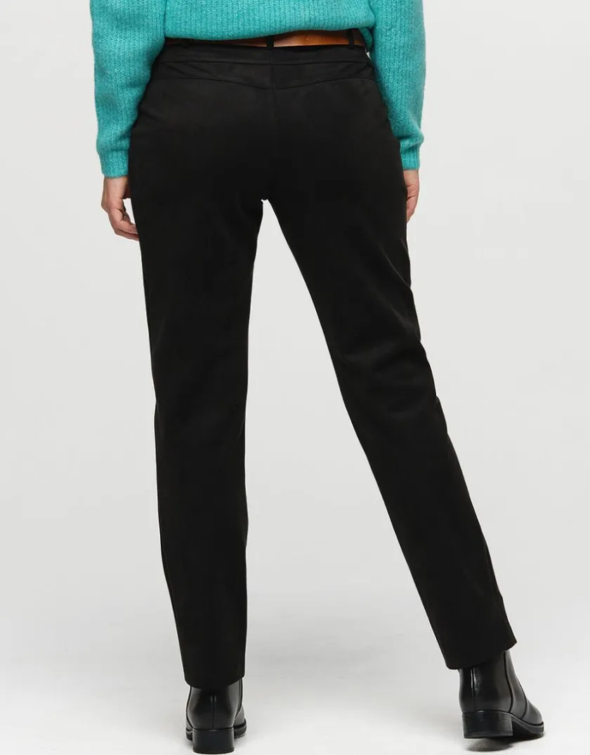 Online Jegging suédine noir Droits|Pantalons