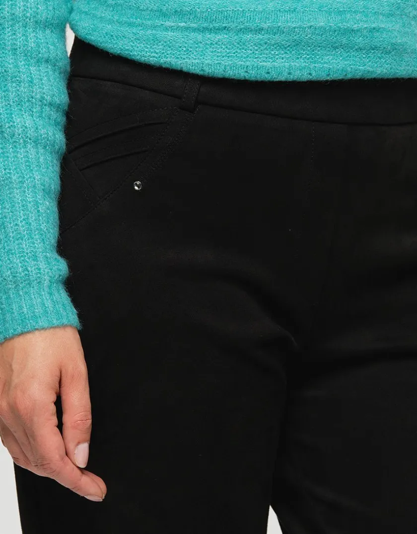 Online Jegging suédine noir Droits|Pantalons