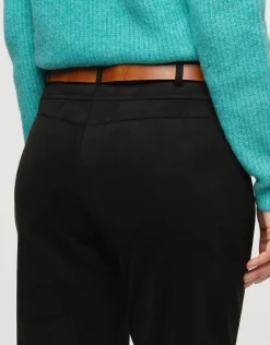 Online Jegging suédine noir Droits|Pantalons