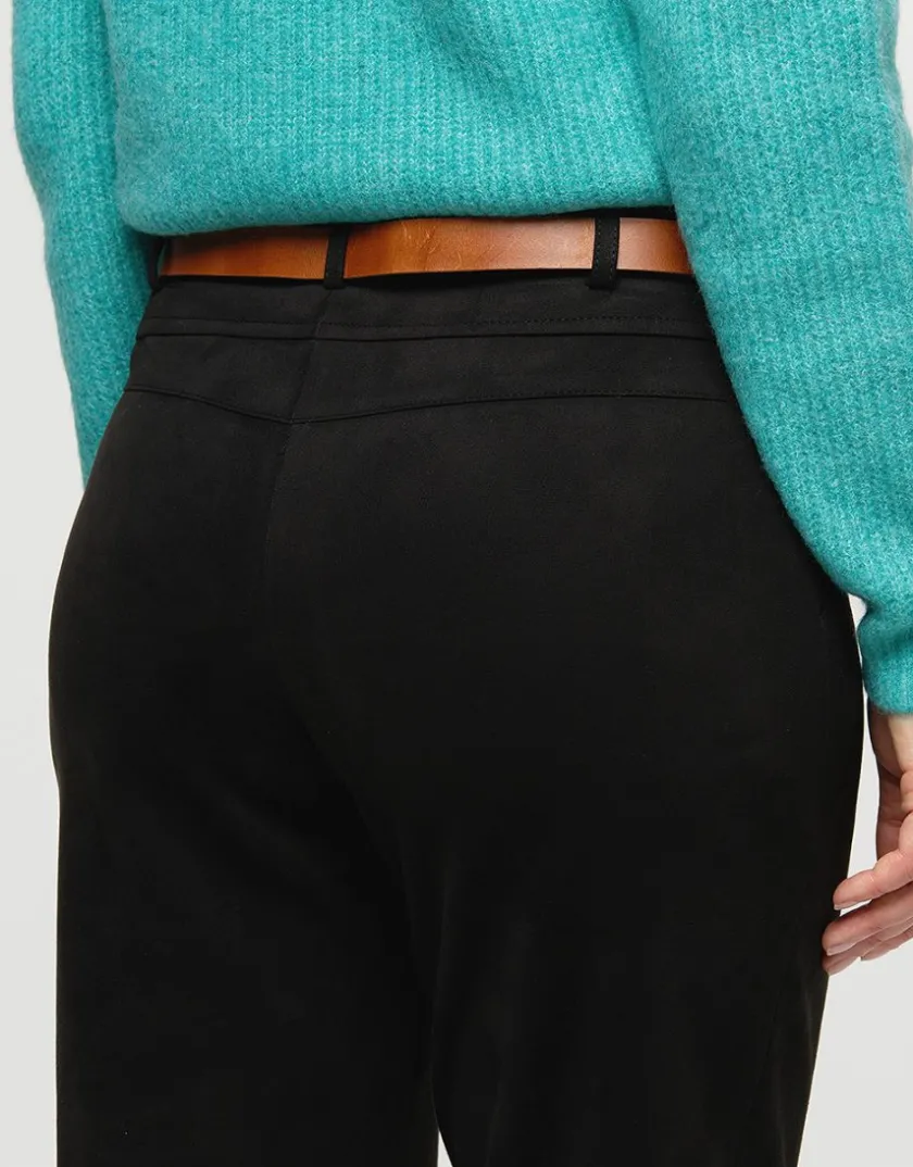 Online Jegging suédine noir Droits|Pantalons