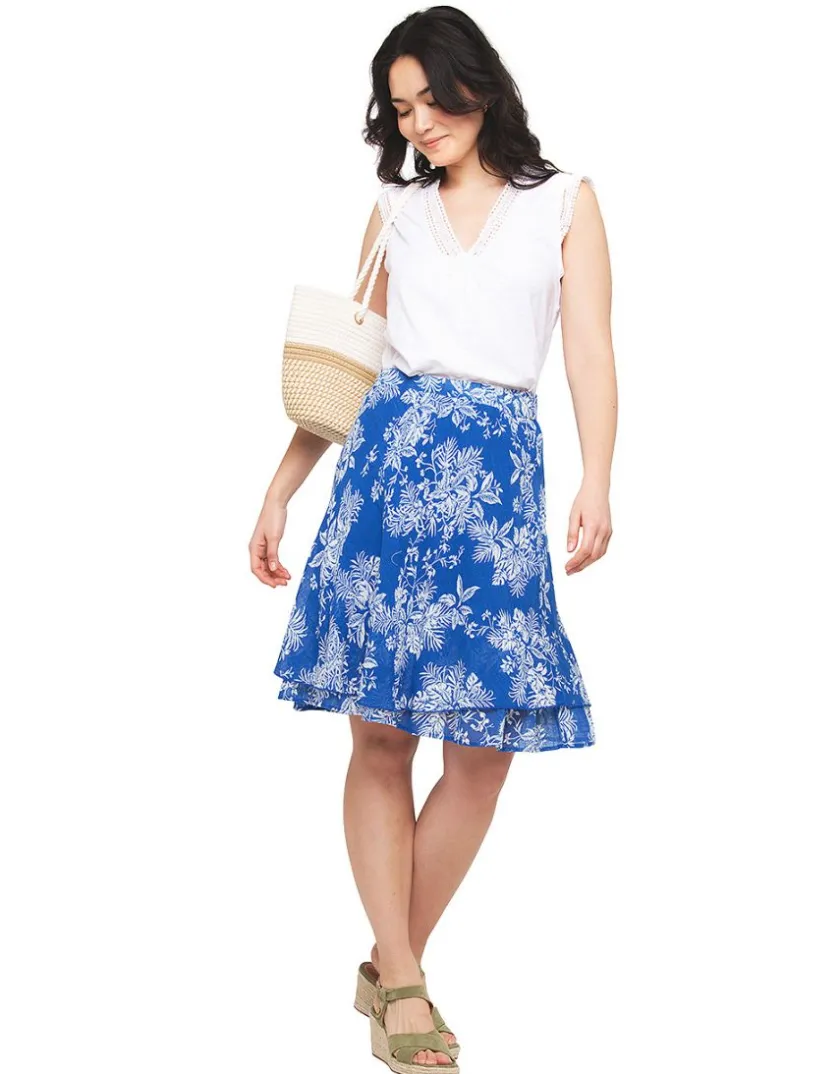 Discount Jupe 100% coton bleu Jupes|Robes & Jupes