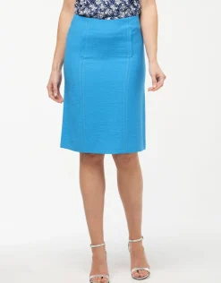 Online Jupe bleu droite chic Jupes|Robes & Jupes