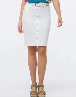 Online Jupe chic coton blanc Jupes|Robes & Jupes