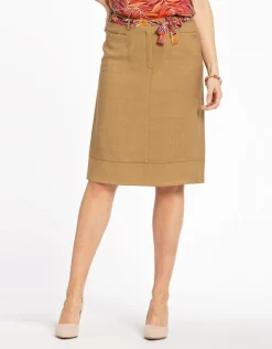 Discount Jupe chic marron clair Jupes|Robes & Jupes