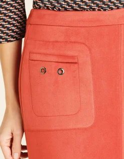 Online Jupe corail aspect daim Jupes|Robes & Jupes