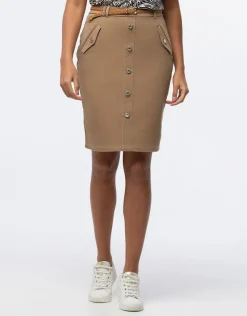 Fashion Jupe coton beige Jupes|Robes & Jupes
