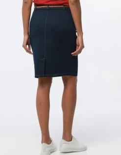 Outlet Jupe coton bleu marine Robes & Jupes|Jupes