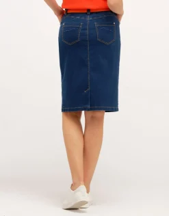 Fashion Jupe en denim bleu brut Jupes|Robes & Jupes