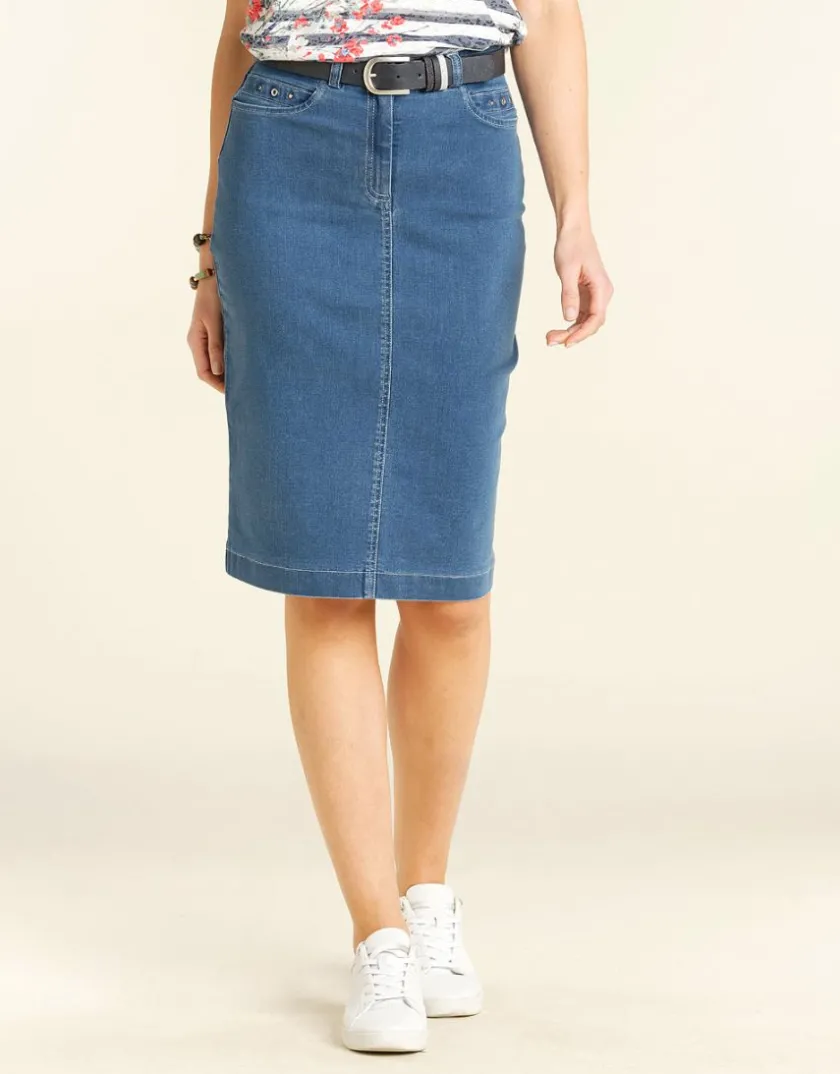 Sale Jupe en denim clair Jupes|Robes & Jupes