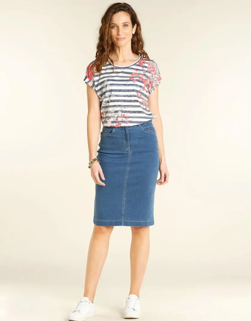 Sale Jupe en denim clair Jupes|Robes & Jupes