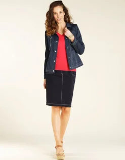 Hot Jupe en jean bleu brut Jupes|Robes & Jupes