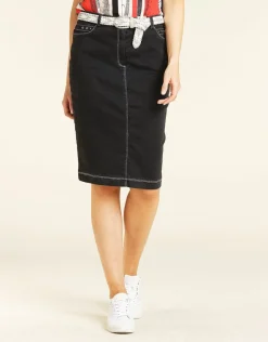 Hot Jupe en jean noir Jupes|Robes & Jupes