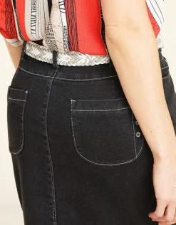 Hot Jupe en jean noir Jupes|Robes & Jupes