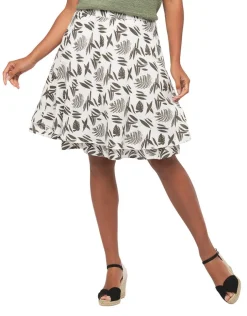 New Jupe imprimé blanc coton Jupes|Robes & Jupes