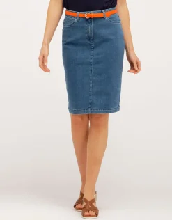Hot Jupe jean stretch Jupes|Robes & Jupes