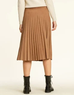 Best Jupe longue plissée camel Jupes|Robes & Jupes