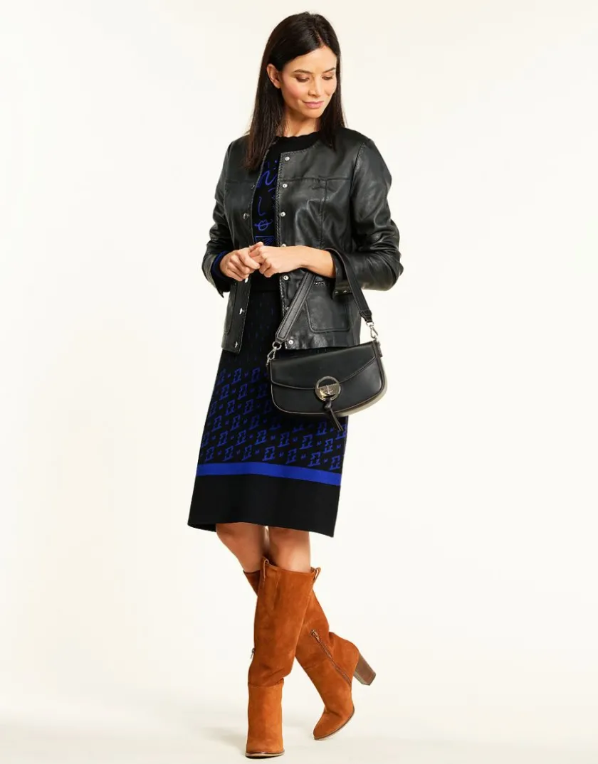 Best Jupe maille jacquard bleu Jupes|Robes & Jupes