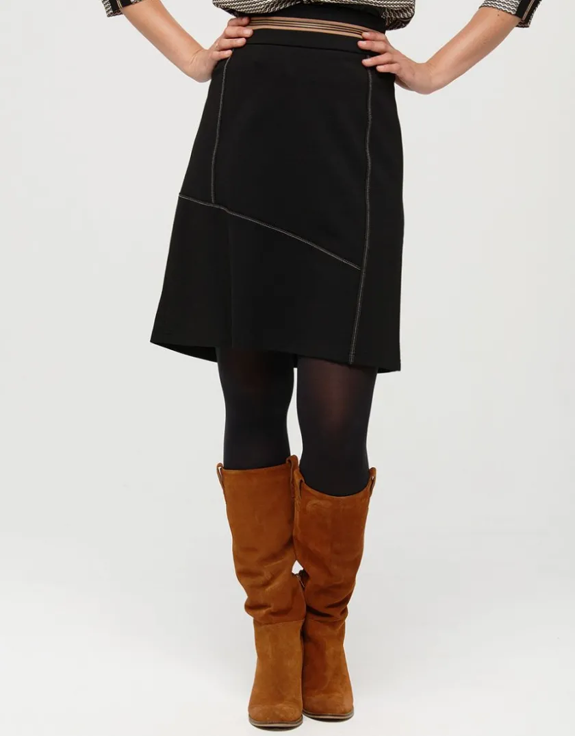 Discount Jupe maille milano noire Jupes|Robes & Jupes