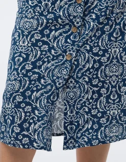 Discount Jupe midi bleu imprimé Jupes|Robes & Jupes