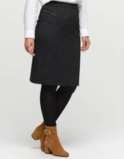 Sale Jupe milano noire et gris Jupes|Robes & Jupes