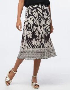 Best Jupe plissée beige motif Jupes|Robes & Jupes