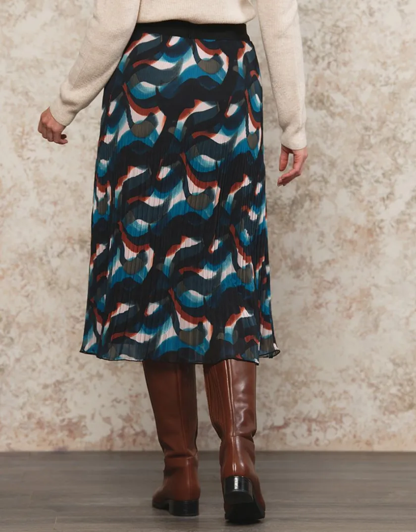 New Jupe plissée motif Jupes|Robes & Jupes
