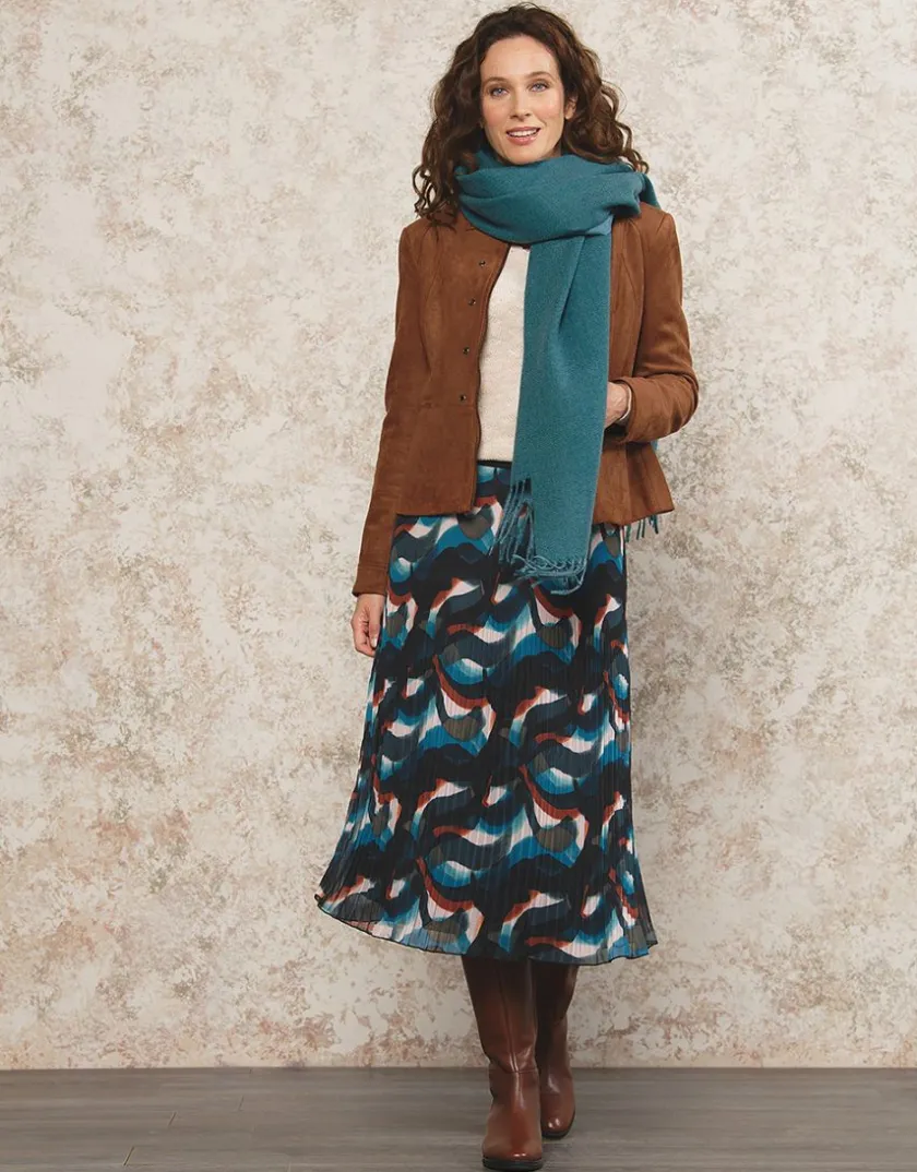 New Jupe plissée motif Jupes|Robes & Jupes