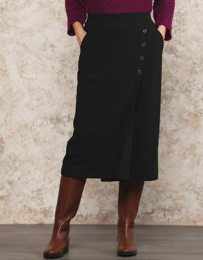 Sale Jupe portefeuille noir Jupes|Robes & Jupes