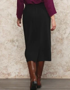 Sale Jupe portefeuille noir Jupes|Robes & Jupes