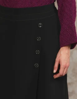 Sale Jupe portefeuille noir Jupes|Robes & Jupes