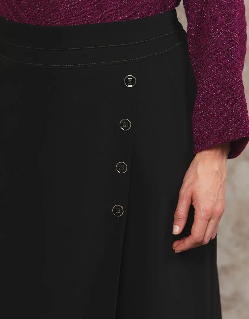 Sale Jupe portefeuille noir Jupes|Robes & Jupes