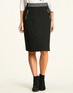 Discount Jupe stretch noire chic Jupes|Robes & Jupes