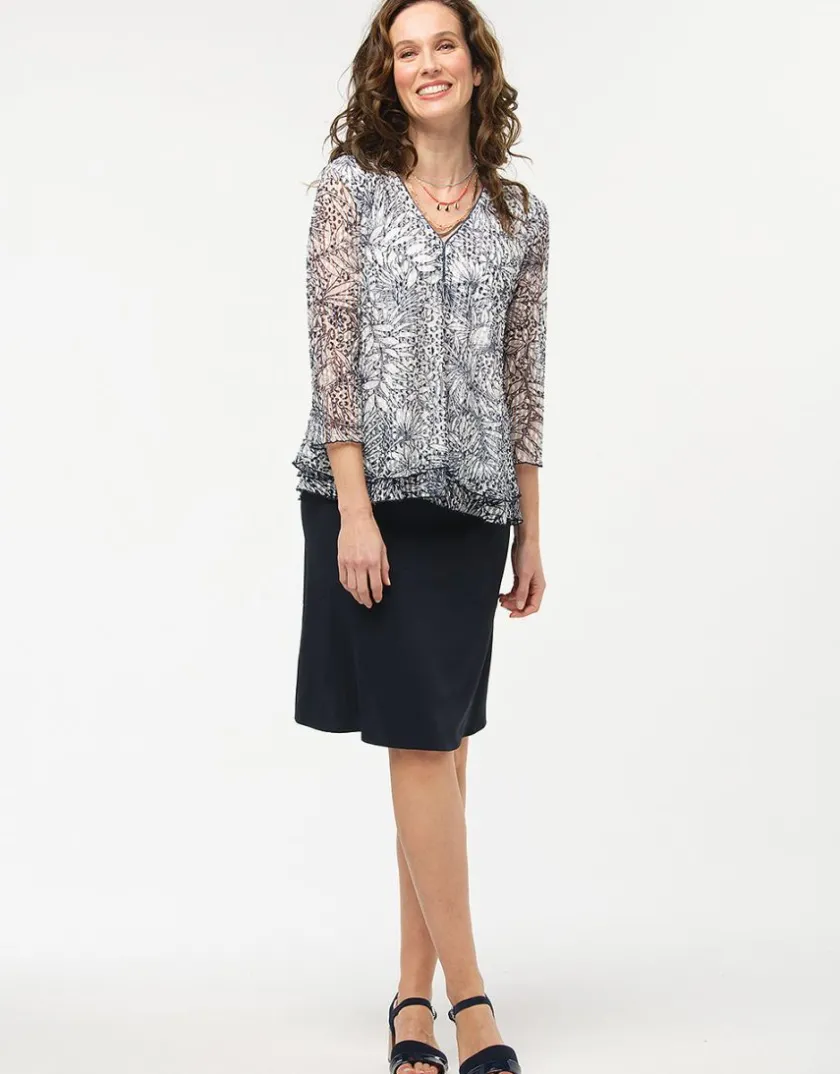 Outlet Jupe évasée marine Jupes|Robes & Jupes
