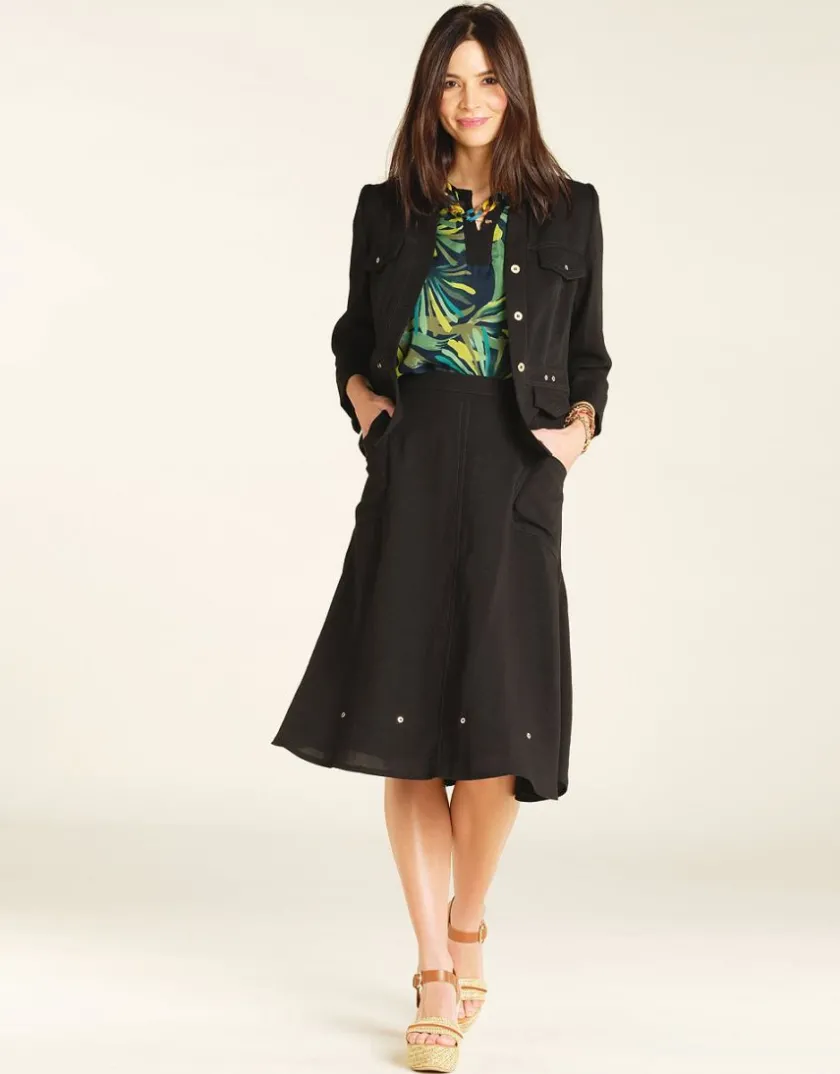 Clearance Jupe évasée noire Robes & Jupes|Jupes