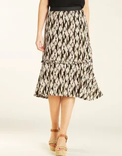 Hot Jupon imprimé noir Jupes|Robes & Jupes
