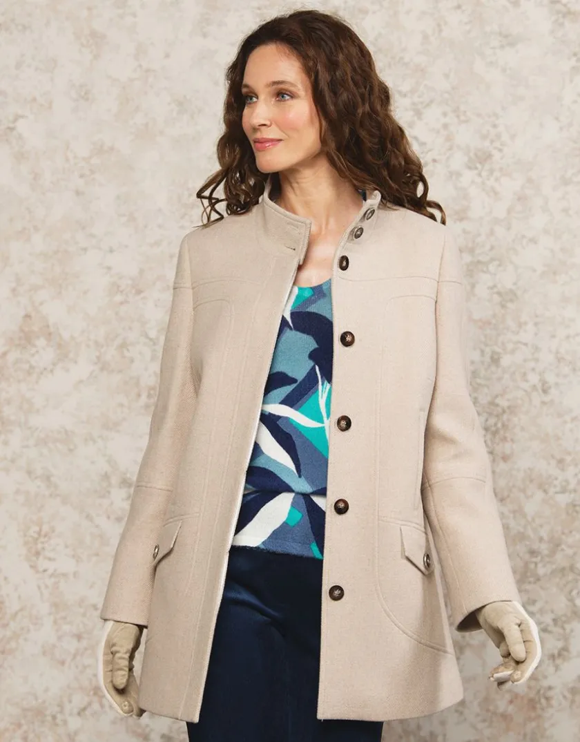 Fashion Manteau chic laine beige Manteaux|Parkas