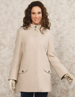 Fashion Manteau chic laine beige Manteaux|Parkas