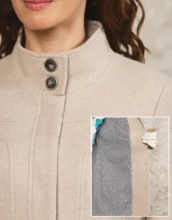 Fashion Manteau chic laine beige Manteaux|Parkas