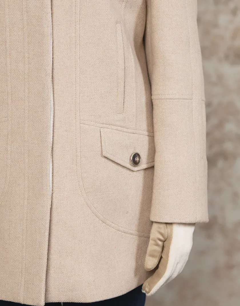 Fashion Manteau chic laine beige Manteaux|Parkas