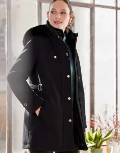New Manteau chic noir Manteaux|Parkas
