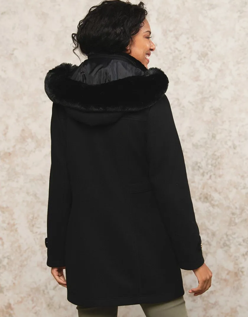 New Manteau chic noir Manteaux|Parkas